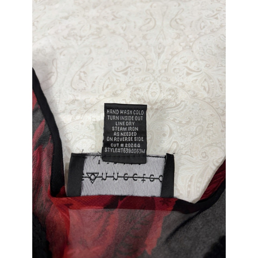 Y2K Connected Floral Fairy Grunge Cowl Neck Handkerchief Hem Dress S Whimsigoth - Picture 9 of 13